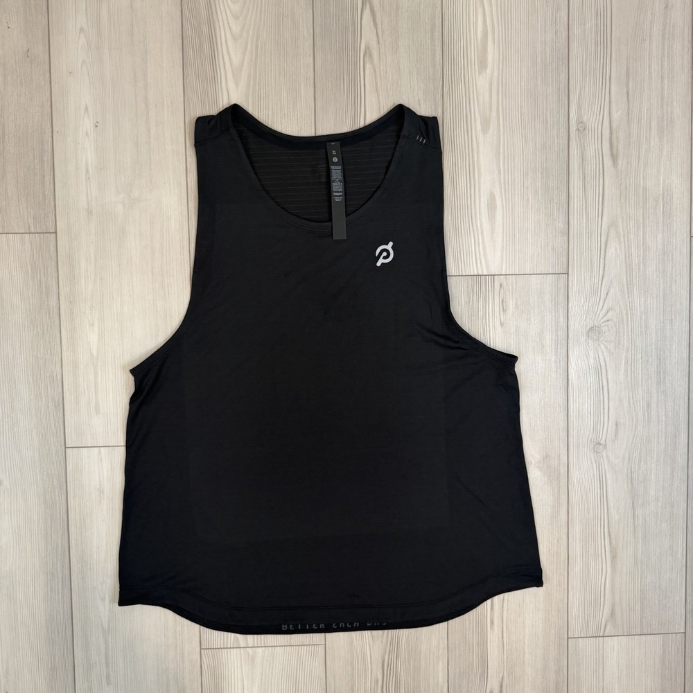 Lululemon X Peloton License to Train Tank Shirt LM1279S Classic Fit Black 2XL
